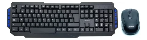 Combo Teclado y Mouse Inalámbrico Solarmax KM304W+MW200