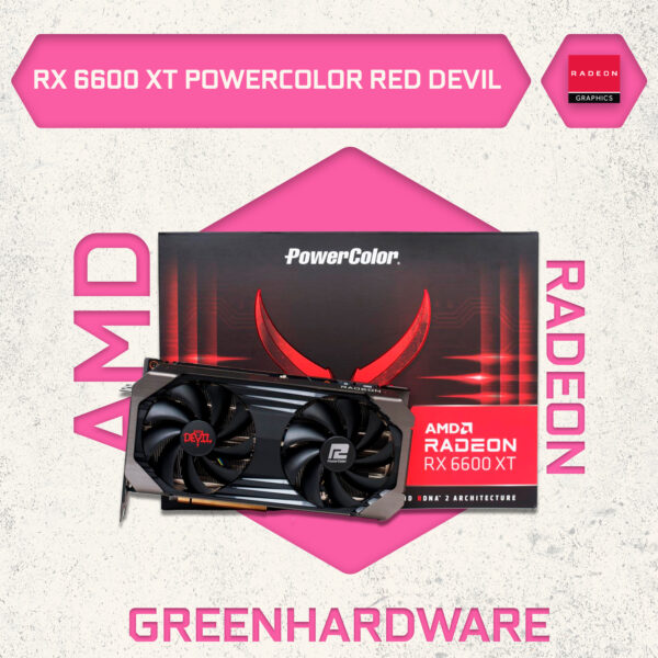RX 6600 XT POWERCOLOR RED DEVIL 8 GB GDDR6 – BOX